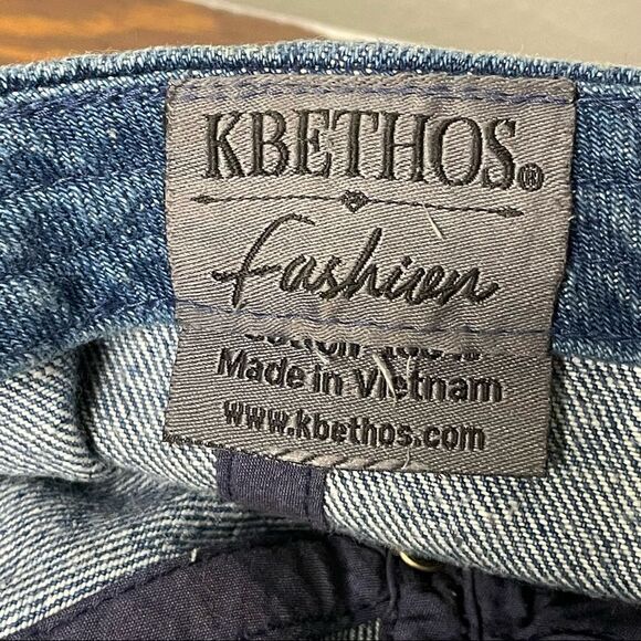 KBETHOS Alien Distressed Denim Trucker Ball Cap - Picture 5 of 9